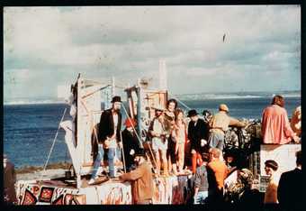 Terry Frost and Denis Mitchell at St Ives Carnival mid-1950s 