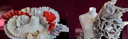 Folded paper garments