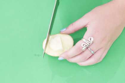 Photograph of potato printing activity