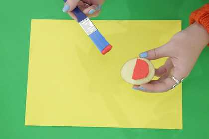 Photograph of potato printing activity