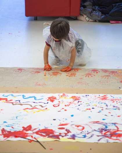 Child in a workshop