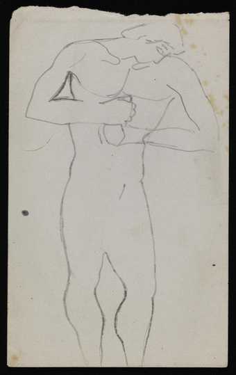 Bernard Meninsky Sketch of a standing male nude