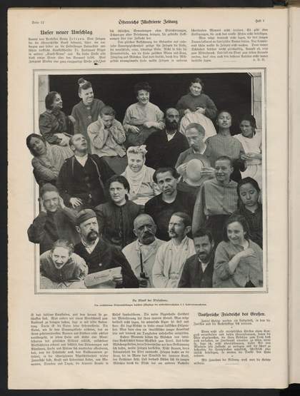 'The Facial Expressions of Madness', photographic collage published in Austrian Illustrated Newspaper, 1907 - © Österreichischen Nationalbibliothek, Vienna- 394.131-D