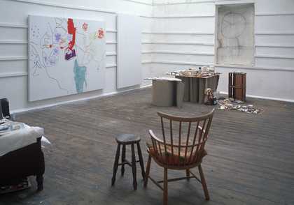 The finished painting 26 - 28 January - 1998 at Porthmeor Studios, St Ives, 1999 - (c) The Estate of Patrick Heron. All rights reserved, DACS 2018, photo (c) Susanna Heron. All rights reserved, DACS 2018