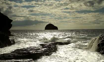 a film still of an ocean