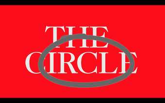 The words 'The Circle' circled against a red background.