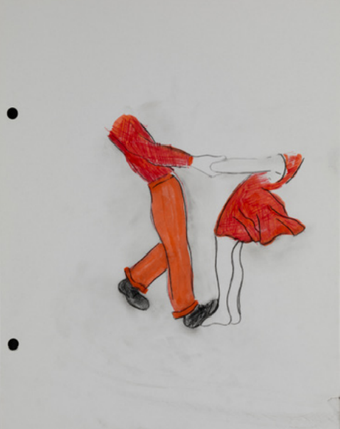 Robert Therrien Dancing Couple, RED ROOM 2000-7