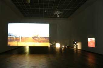 Rosa Barba They Shine and Waiting Grounds installation view Kunsthalle Basel 2008