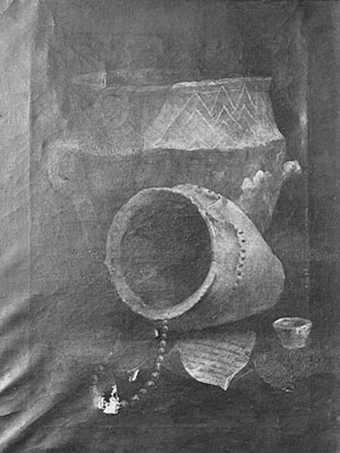 Thomas Guest Two biconical urns from a barrow in Winterslow 1814