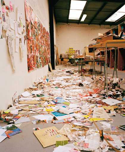 Thomas Hirschhorn The artist's studio in Paris