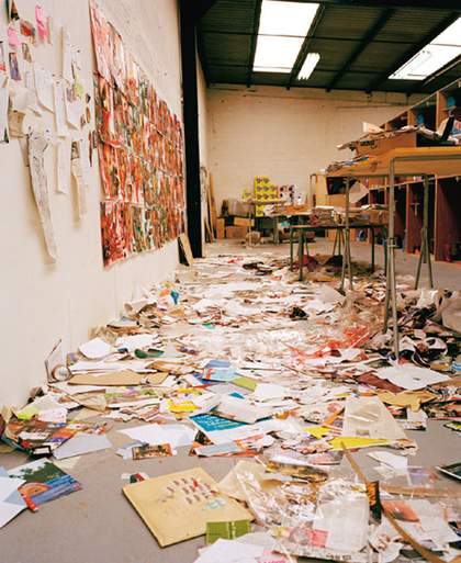 Thomas Hirschhorn The artist's studio in Paris