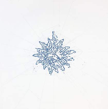 Roni Horn Through 4 2007 drawing