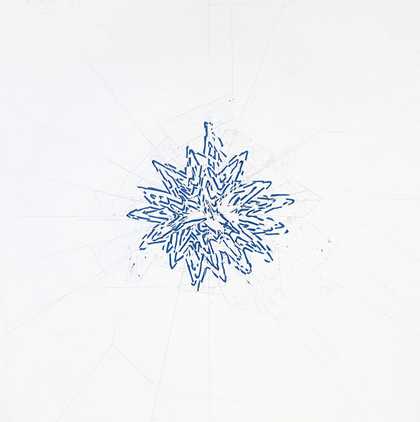 Roni Horn Through 4 2007 drawing