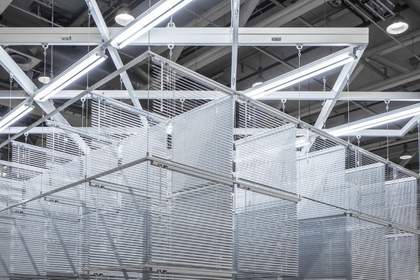Haegue Yang, Sol LeWitt Upside Down – Structure with Three Towers, Expanded 23 Times, Split in Three, 2015