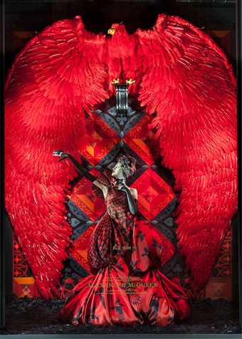 Alexander McQueen on display in the windows of the New York department store Bergdorf Goodman in 2011