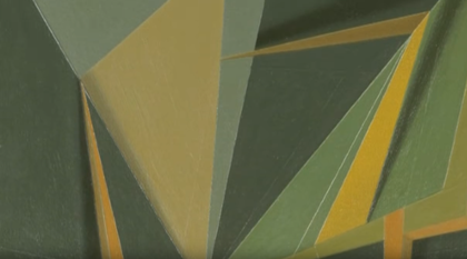 film still from interview with Tomma Abts