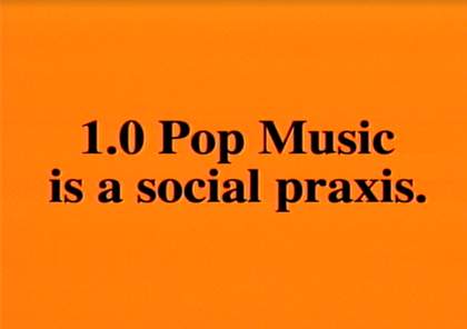 Black text on an orange background