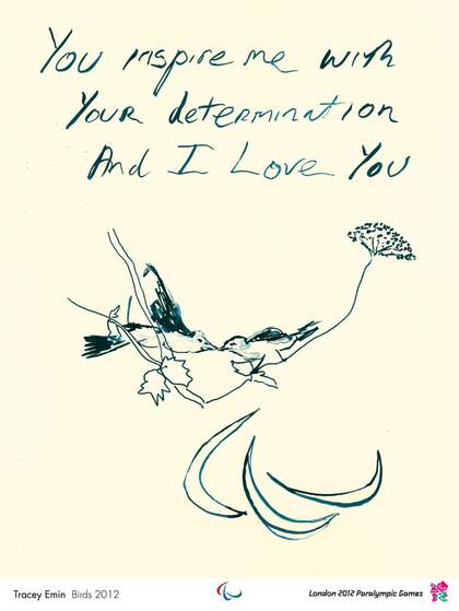 Tracey Emin Birds 2012 London Olympic 2012 poster