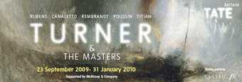 Turner and the Masters exhibition banner