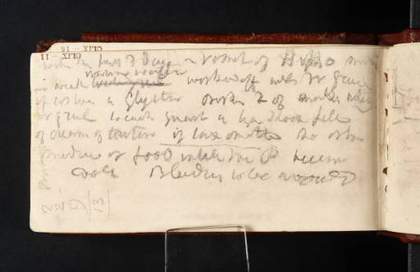 'Inscriptions by Turner' in Itinerary Rhine Tour sketchbook 1817, Tate D12545