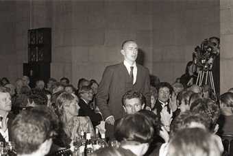 Grenville Davey going to receive the Turner Prize,1992