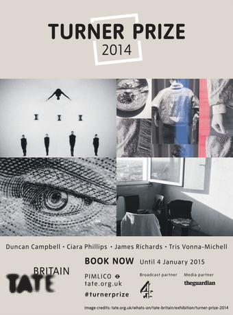 Turner Prize 2014 exhibition poster