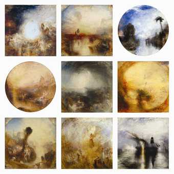 JMW Turner 9 finished square canvases The EY Exhibition: Late Turner - Painting Set Free 10 September 2014 - 25 January 2015 Tat
