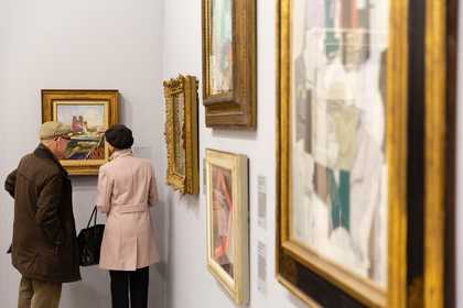 Photo of a room in the Tate St Ives display