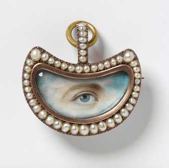 Unknown An Eye in a crescent shaped setting c.1800