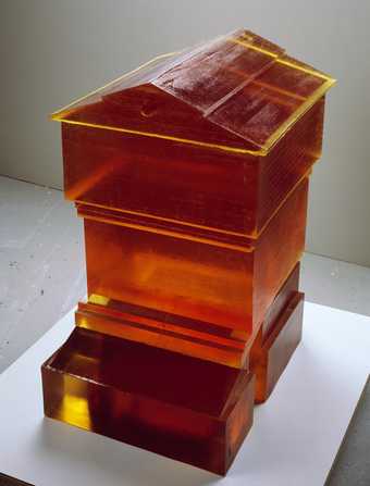 A resin or wax cast of a beehive 