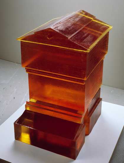 A resin or wax cast of a beehive 
