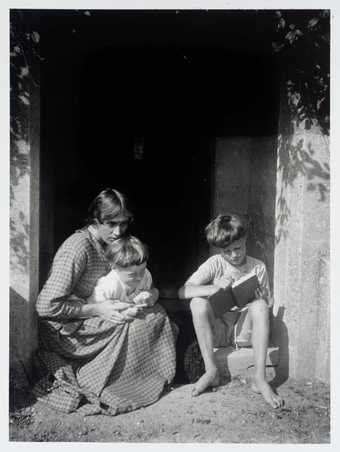 Photograph of Vanessa Bell with her sons Julian and Quentin, Tate Archive