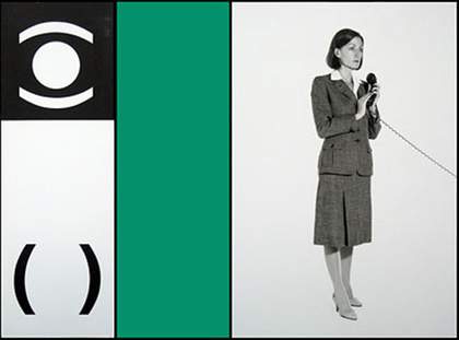 Victor Burgin Section from Office at Night, 1986 (detail)