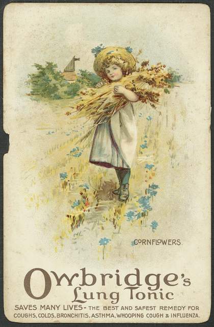 Victorian advertising card for Owbridge's Lung Tonic