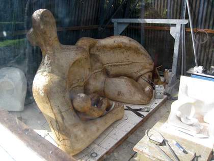 View of a display illustrating enlargement techniques used in Moore’s studio at The Henry Moore Foundation, Perry Green, October 2010