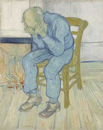 Vincent van Gogh At Eternity's Gate 1890 Kröller-Müller Museum, Otterlo, The Netherlands