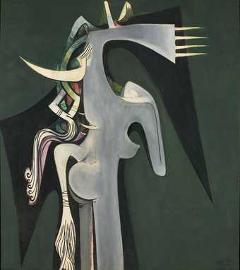 Image of Wifredo Lam's Horse-Headed Woman painting from 1950