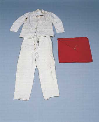 Walter Sickerts bag and overalls used in Dieppe and Envermeu France circa 1912