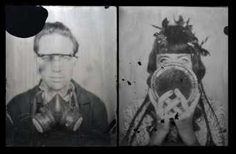Walter Hugo & Zoniel, Self Portrait, glass plate ambrotype, 2010
