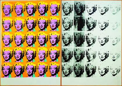 Warhol Marilyn Diptych