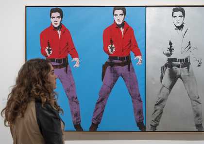 Installation view of Andy Warhol at Tate Modern