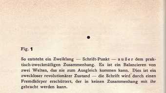 Wassily Kandinsky Fig. 1 from Punkt und Linie zur Fläche, Albert Langen, Munich 1926