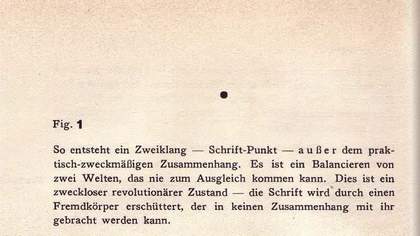 Wassily Kandinsky Fig. 1 from Punkt und Linie zur Fläche, Albert Langen, Munich 1926