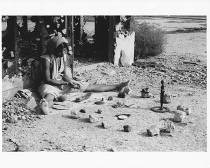 Production still from Barbara McCullough's Water Ritual #1: An Urban Rite of Purification