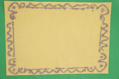 Photograph of sand art activity