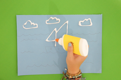 Photograph of sand art activity