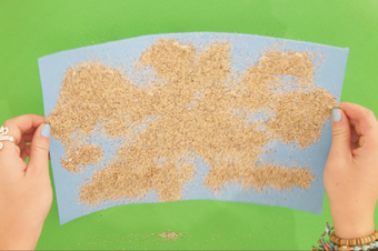 Photograph of sand art activity 