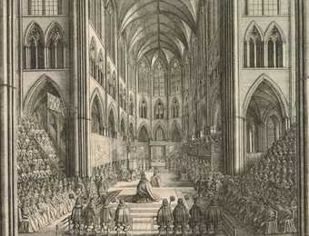 Wenceslaus Hollar Coronation of Charles II in Westminster Abbey 1662