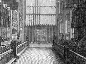 Wenceslaus Hollar Interior of St George’s Chapel, Windsor 1663