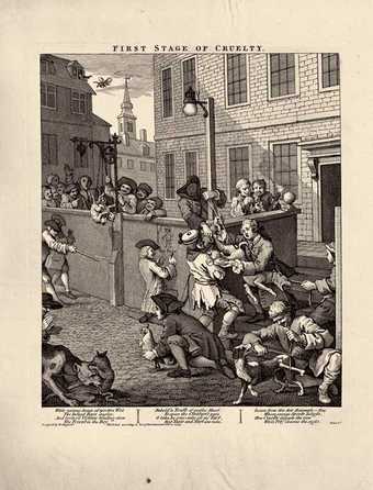 William Hogarth Stages of Cruelty: First Stage of Cruelty 1751